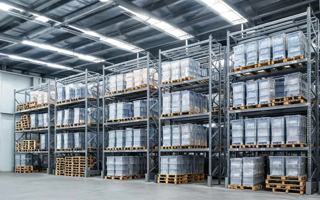 Production staging pallet rack