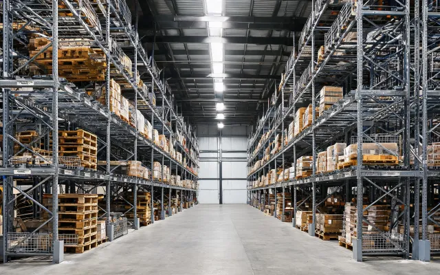 Selective aisle with pallet rack kit