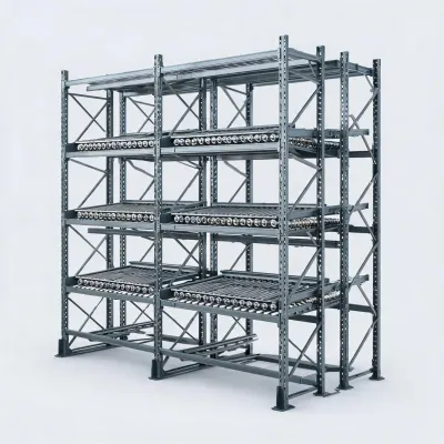 pallet flow rack dimensions